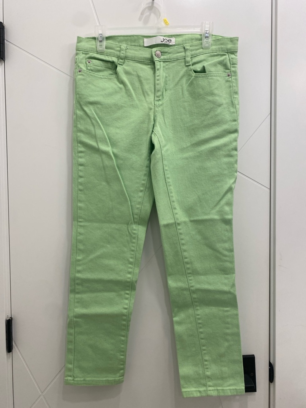 Lime Green Slim Fit Pants Size 8 | Bright Spring Summer | Dopamine Dressing - Picture 4 of 11